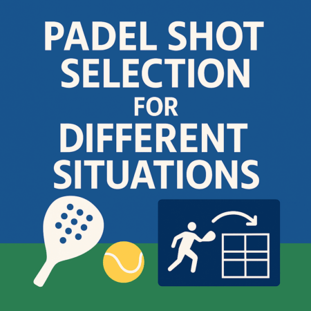 Padel Shot Selection for Different Situations