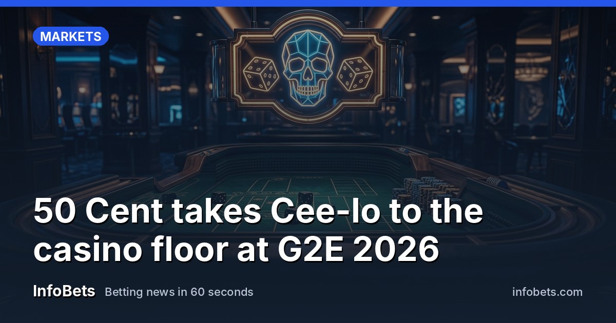 A casino craps-style table with dice & a skull-&-dice display lit up above the pit.