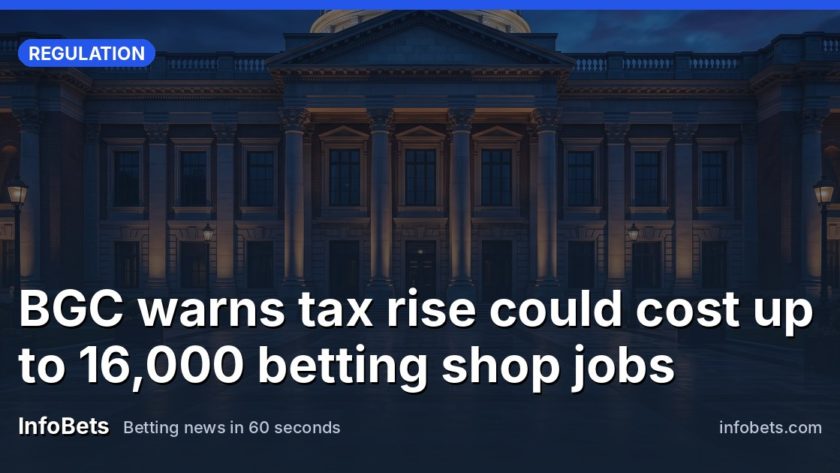 BGC warns tax rise could cost up to 16,000 betting shop jobs