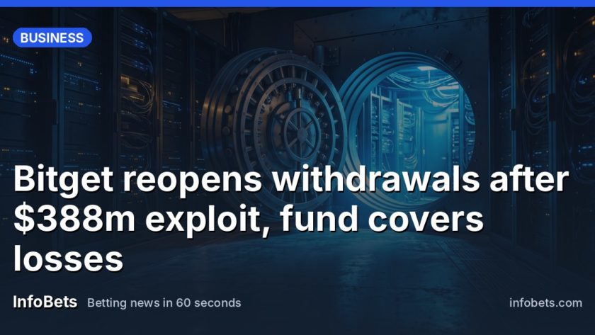 A heavy steel vault door swinging open in a dark server room, blue light spilling across the floor