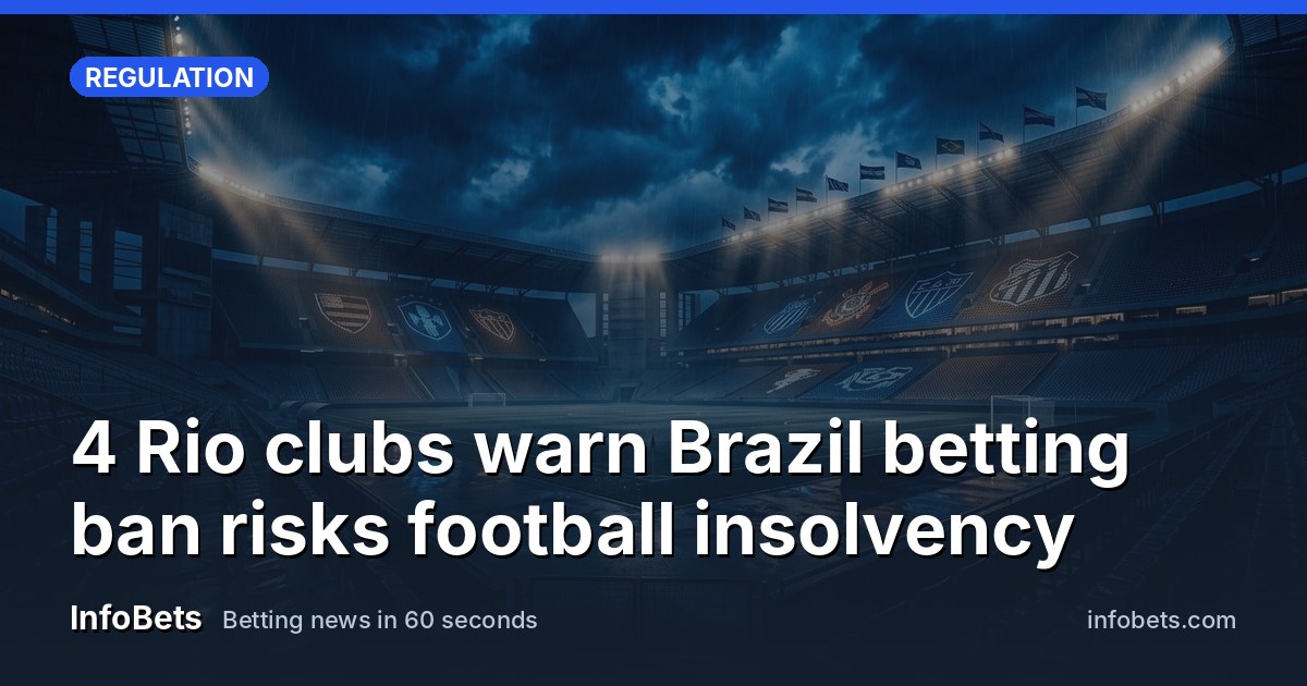 A Brazilian football stadium at night with club crests visible on the stands.