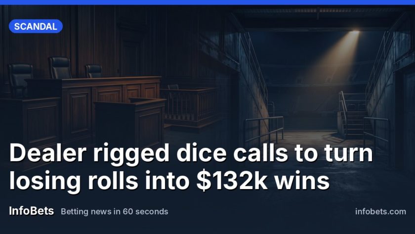 Dealer rigged dice calls to turn losing rolls into $132k wins