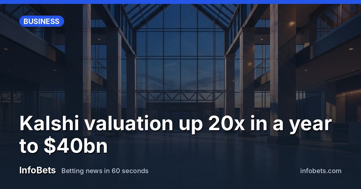 Kalshi valuation up 20x in a year to $40bn