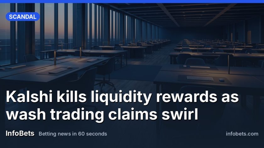 Rows of dark desks stretch across a vast floor as twilight fills tall windows, each workstation bare and silent, the air heavy with the weight of markets paused.