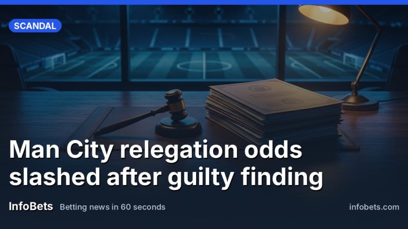 An empty football stadium boardroom table with a gavel & a stack of regulatory documents.