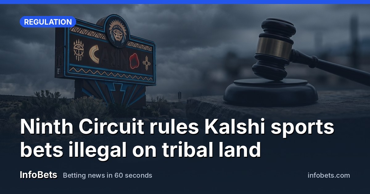 A courtroom gavel resting beside a tribal casino sign under a grey sky.
