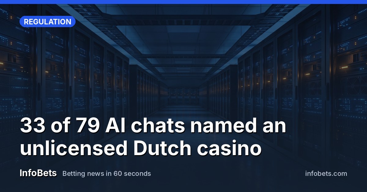 33 of 79 AI chats named an unlicensed Dutch casino