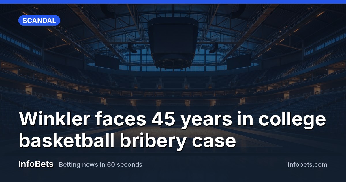 Winkler faces 45 years in college basketball bribery case