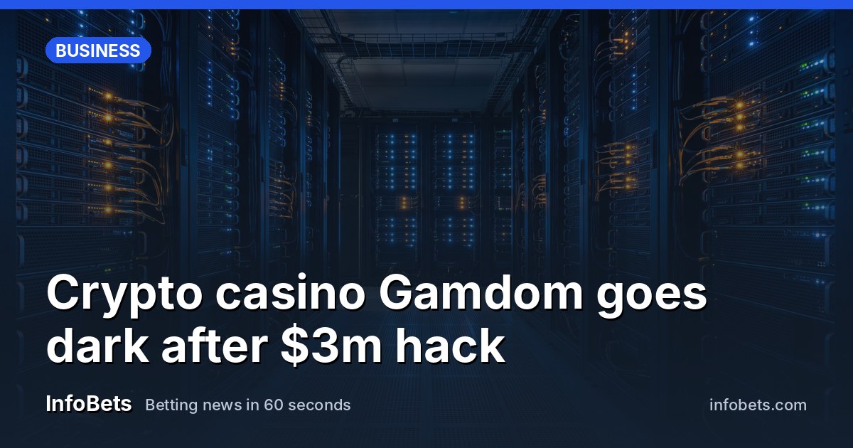 A darkened server room with blinking rack lights & no screens or readable displays.