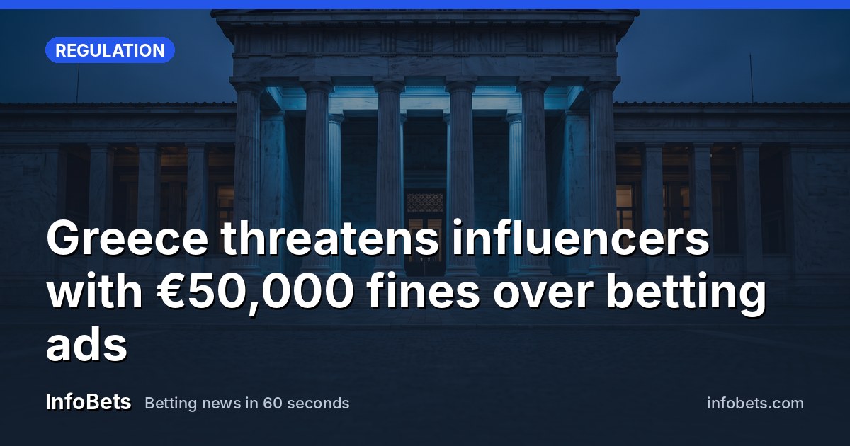 An empty Athens government building facade at dusk with marble columns & no visible signage.
