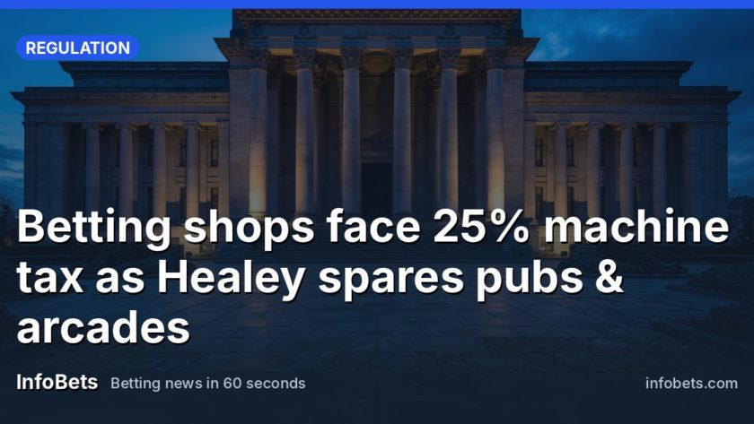Betting shops face 25% machine tax as Healey spares pubs & arcades
