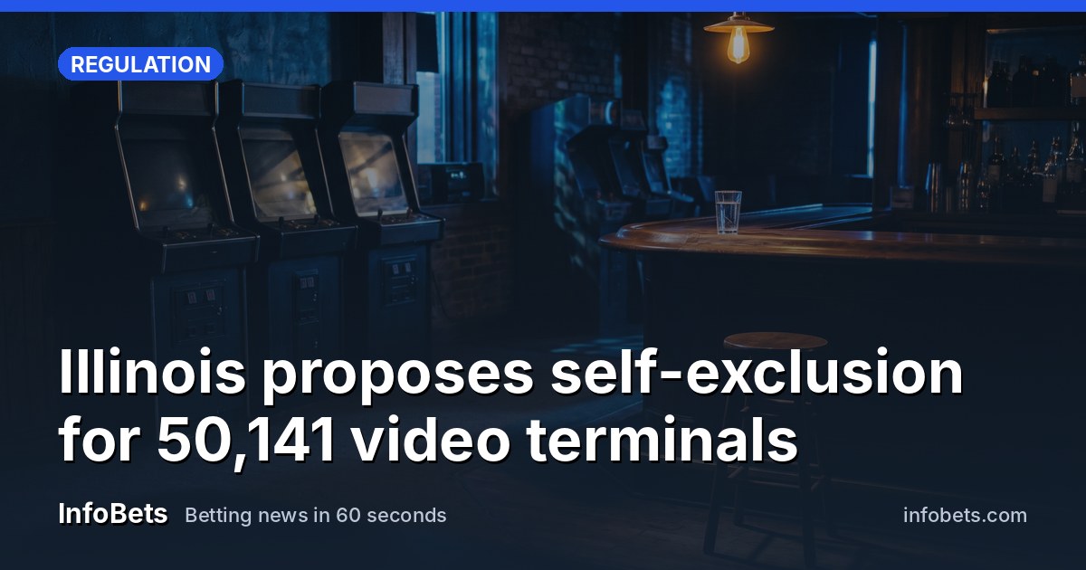 A corner of a dim bar with a row of dark, unlit gaming cabinets, their glass fronts reflecting a single low amber lamp, a bare wooden stool and a glass of untouched water on a polished counter.