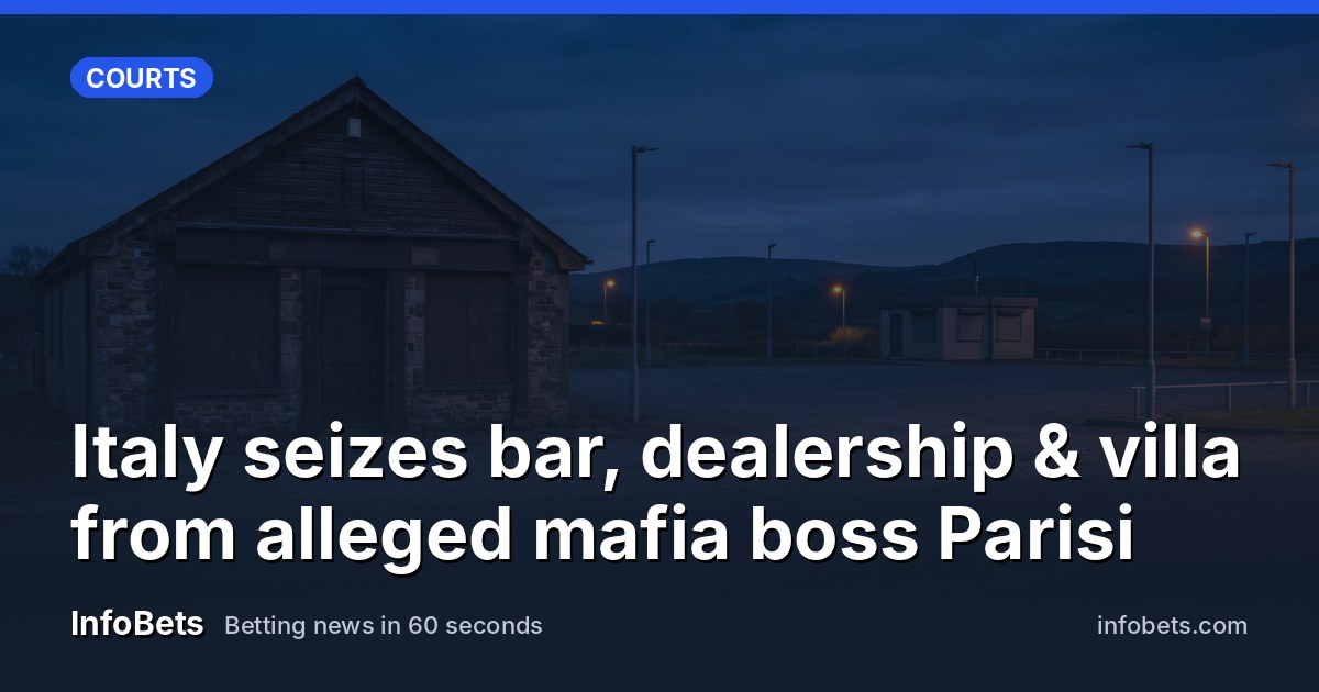 A shuttered countryside bar at dusk with an empty car dealership forecourt nearby, no signage visible.