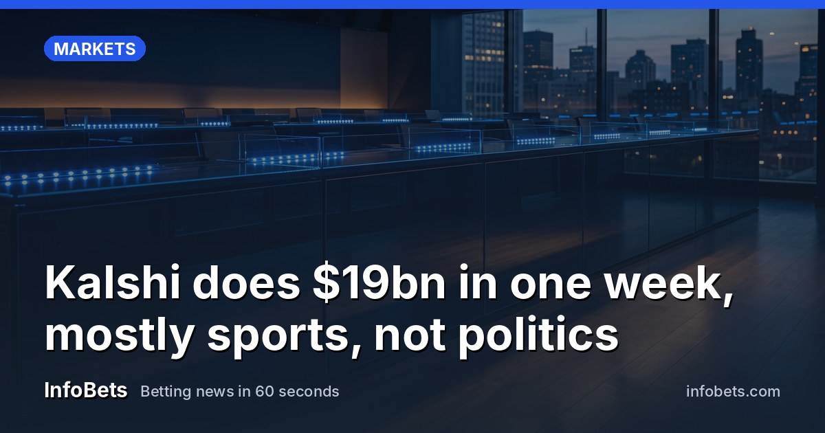A sleek empty desk at dusk, its rows of dark glass panels glowing faintly blue, with soft shafts of amber light falling across a polished floor and a high window framing the darkening city skyline.