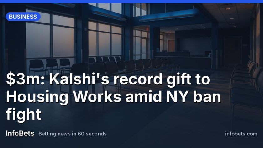 $3m: Kalshi's record gift to Housing Works amid NY ban fight
