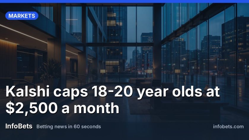 Kalshi caps 18-20 year olds at $2,500 a month