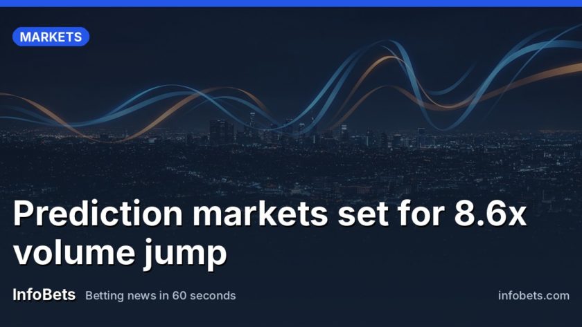 Prediction markets set for 8.6x volume jump