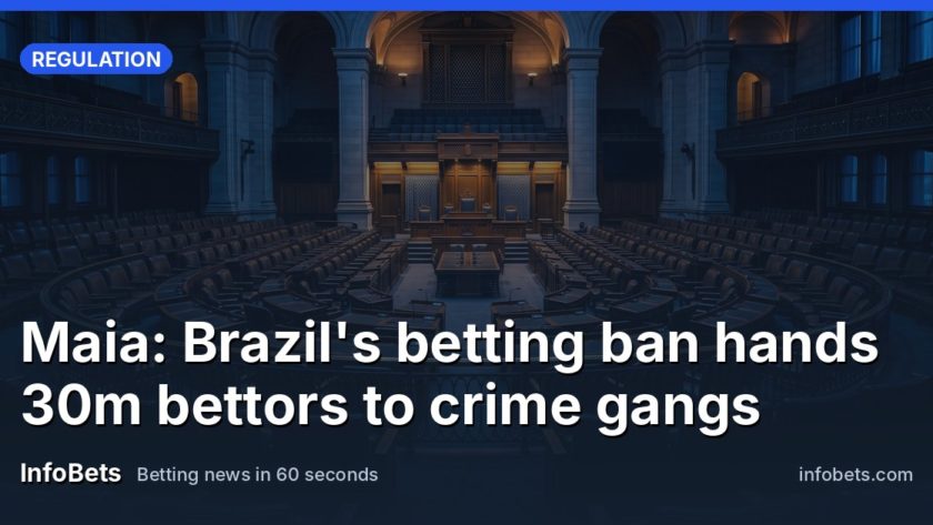 Maia: Brazil's betting ban hands 30m bettors to crime gangs