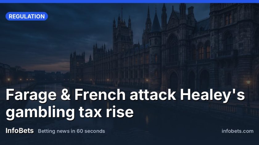 Farage & French attack Healey's gambling tax rise