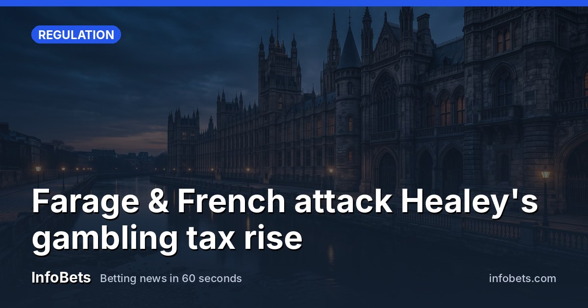 Farage & French attack Healey's gambling tax rise