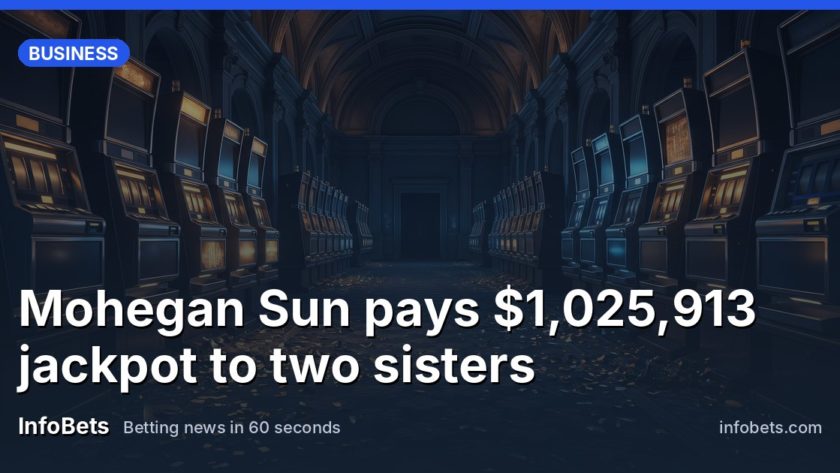 A long hall of dimly glowing machines stands empty at night, their polished cabinets catching soft amber light, with a scattering of gold confetti resting on a dark carpet beneath a high vaulted…