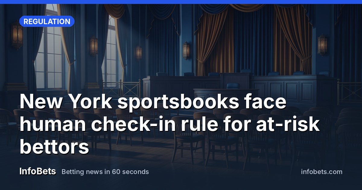 New York sportsbooks face human check-in rule for at-risk bettors