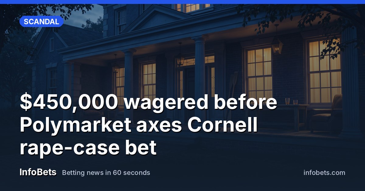 An empty university fraternity house porch at dusk, lit windows, no people visible.