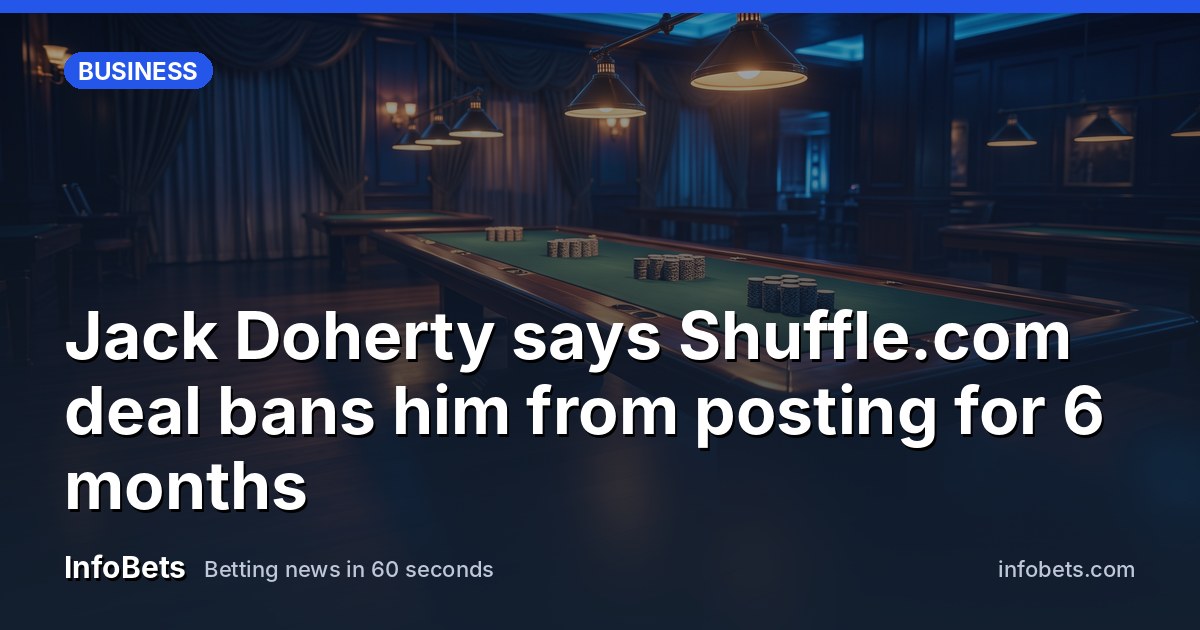 A dim, empty gaming hall at night, lit by soft pools of amber lamplight over a long green baize table, with stacked plain chips gleaming and warm glows of distant lamps reflecting off polished dark…