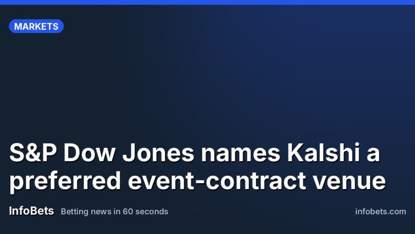 S&P Dow Jones names Kalshi a preferred event-contract venue
