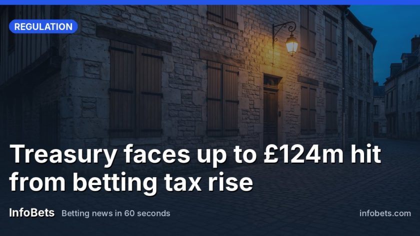 An empty stone-fronted building at dusk, its shutters drawn down over bare windows, a single lamp glowing softly in the fading blue light of a quiet market town's cobbled street.
